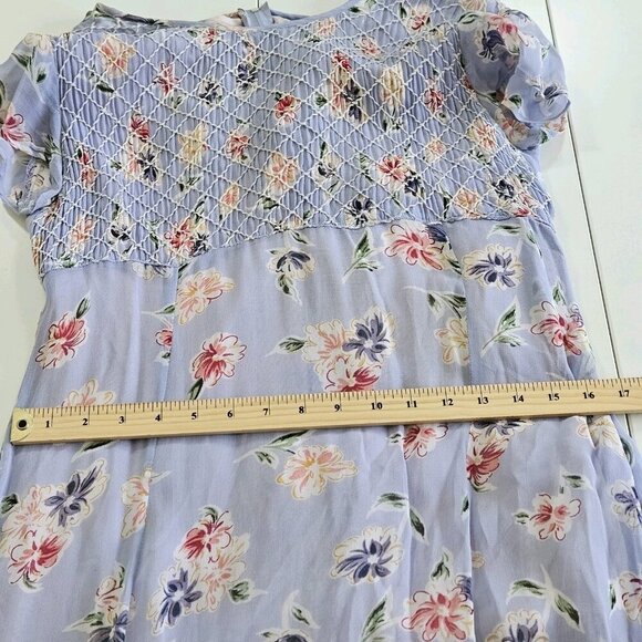 FairSet VTG Dress Women 10 SS Maxi Lined Floral Empir Waist Ties Flowy Cottage - Picture 6 of 16